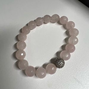 Pink quartz bracelet